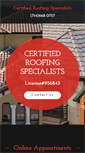 Mobile Screenshot of certifiedroofingspecialists.net